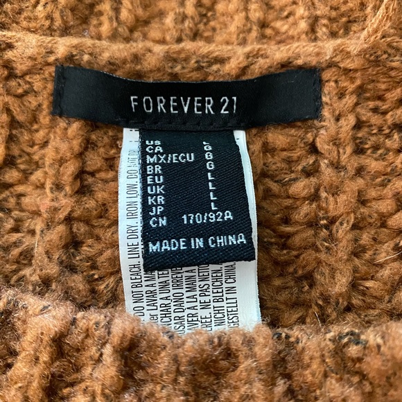 Forever 21 tweed crop sweater large - Picture 3 of 4